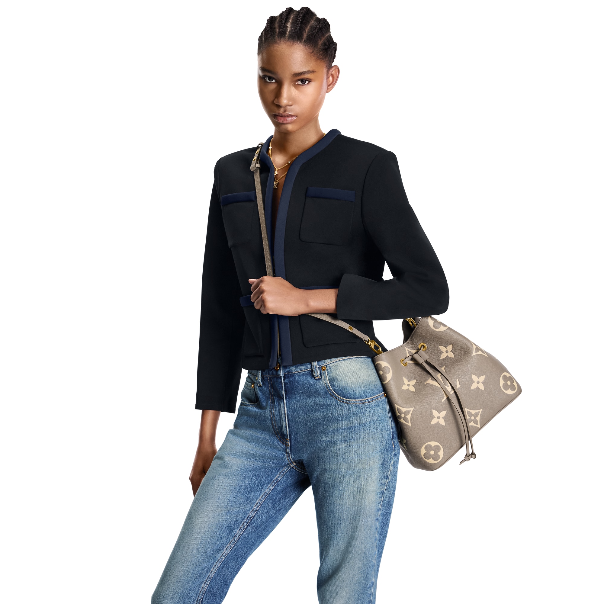 Louis Vuitton ネオノエ MM NéoNoé MM Bicolor Monogram Empreinte Leather - Women - Handbags